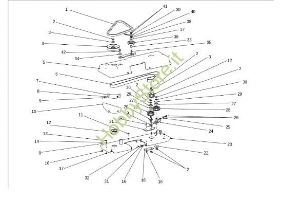 Picture of Piatto di taglio (2/2) OM 106J/24H Cat.2010 Trattorino