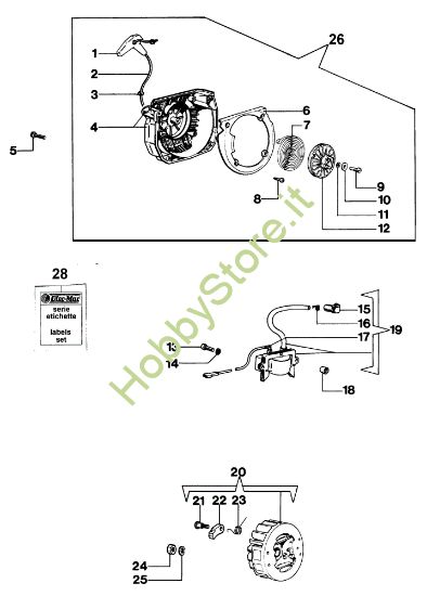 Picture of Gruppo avviamento 264F Deluxe Motosega
