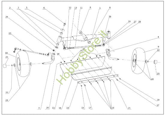 Picture of Assale anteriore APACHE 92 EVO Cat.2011 Trattorino