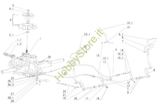 Picture of Trasmissione (1/2) APACHE 92 EVO Cat.2011 Trattorino