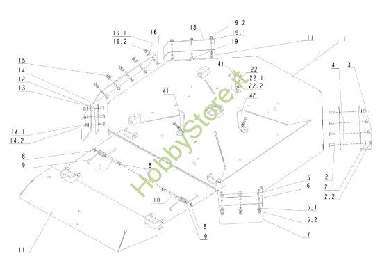 Picture of Piatto di taglio (1/2) APACHE 92 EVO Cat.2011 Trattorino