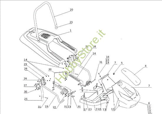 Picture of Cofano (2/2) APACHE 92 EVO Cat.2011 Trattorino