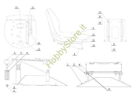 Picture of Cofano (1/2) APACHE 92 4x4 EVO Cat.2011 Trattorino