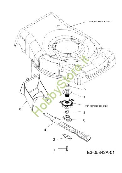 Picture of Gruppo lame G 55 VBX 4-IN-1 Cat. 2011 Rasaerba