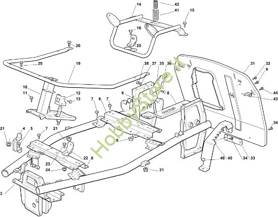 Picture of Telaio OM 63C/6,5V Cat.2011 Trattorino