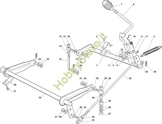 Picture of Sollevamento piatto di taglio OM 63C/6,5V Cat.2011 Trattorino