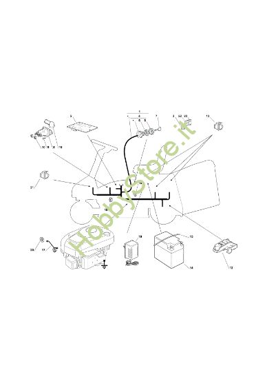 Picture of Parti elettriche OM 63C/6,5V Cat.2011 Trattorino
