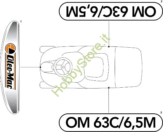 Picture of Etichette (2/2) OM 63C/6,5V Cat.2011 Trattorino