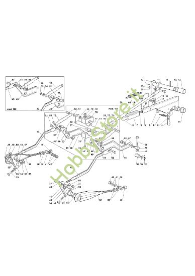 Picture of Sollevamento piatto di taglio OM 102C/18,5H Cat.2011 Trattorino