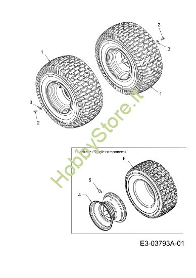 Picture of Ruote posteriori TORNADO 108/18,5 H Cat.2011 Trattorino