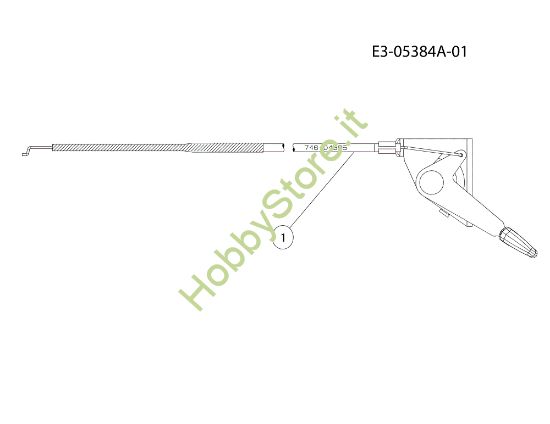 Picture of Cavo acceleratore TORNADO 108/20 H Cat.2011 Trattorino