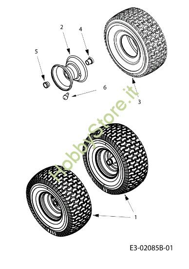 Picture of Ruote anteriori TORNADO 108/20 H Cat.2011 Trattorino