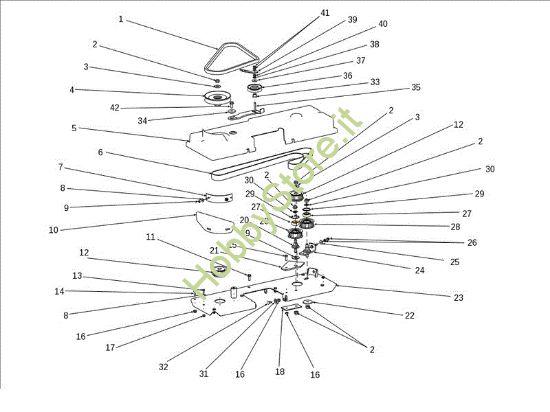 Picture of Piatto di taglio (2/2) OM 106J/15,5H Cat.2011 Trattorino