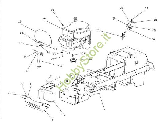 Picture of Motore OM 106J/17,5H Cat.2011 Trattorino