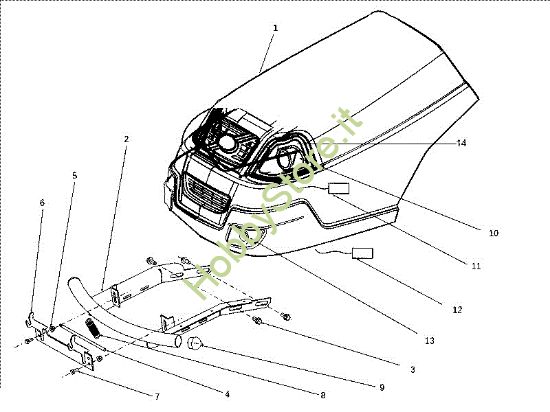 Picture of Cofano (1/3) OM 106J/18H Cat.2011 Trattorino