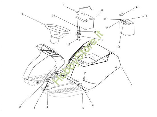 Picture of Cofano (3/3) OM 106J/18H Cat.2011 Trattorino