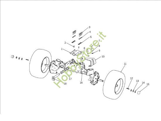 Picture of Assale anteriore OM 106J/24H 4X4 Cat.2011 Trattorino