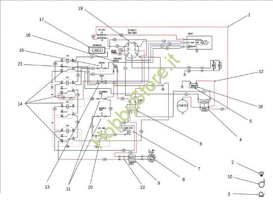 Picture of Schema elettrico OM 106J/24H 4X4 Cat.2011 Trattorino