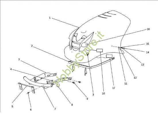 Picture of Cofano (1/3) OM 124J/22 H Cat.2011 Trattorino