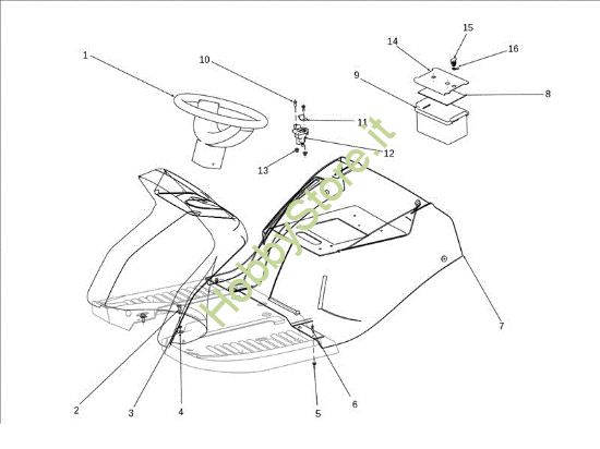 Picture of Cofano (3/3) OM 124J/22 H Cat.2011 Trattorino