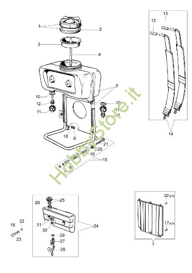 Picture of Gruppo serbatoio MB 800 (Euro 2) Atomizzatore