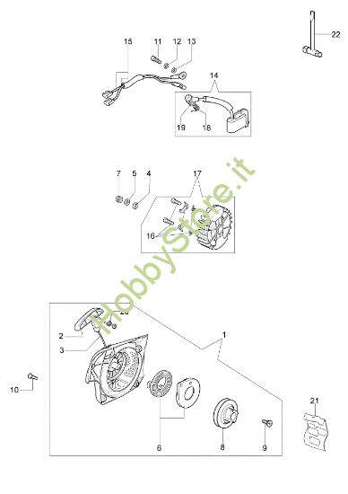 Picture of Gruppo avviamento GS 44 (Euro 1) Motosega
