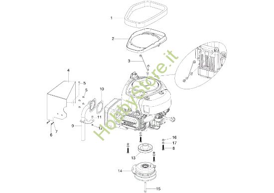 Picture of Motore e freno lama MISTRAL 72/13 H (4in1) e EURO 5 Trattorino