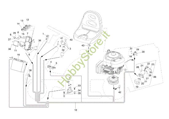 Picture of Impianto elettrico MISTRAL 72/13 H (4in1) e EURO 5 Trattorino