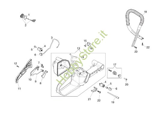 Picture of Serbatoio e impugnatura GS 650 Motosega
