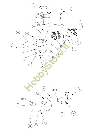 Picture of Esploso 2 SH 250 E Biotrituratore