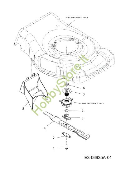 Picture of Gruppo lame G 55 VBX 4-IN-1 Cat. 2012 Rasaerba