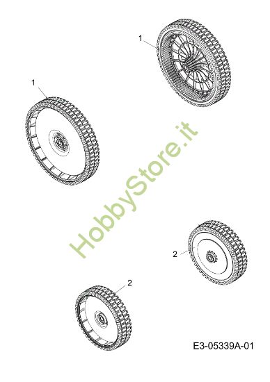 Picture of Ruote G 55 VBX 4-IN-1 Cat. 2012 Rasaerba