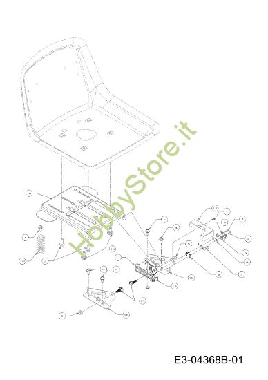 Picture of Supporto sedile KROSSER 92/15,5 T France Cat.2012 Trattorino