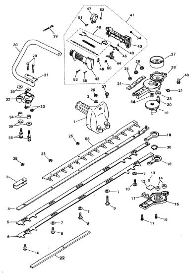Picture of Gruppo lame HT 22 S Tagliasiepi