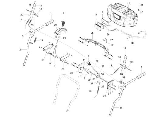 Picture of Manubrio e comandi ARTIK 62 ELD Turboneve
