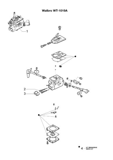 Picture of Carburatore WT-1019A HC 265 XP Tagliasiepi