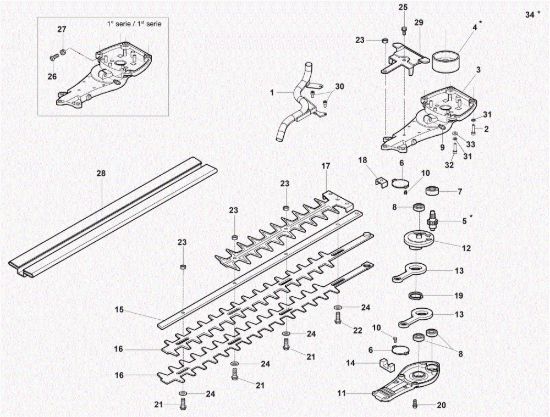 Picture of Gruppo lame HC 265 XP Tagliasiepi