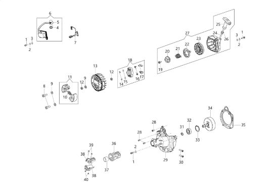 Picture of Avviamento e frizione BC 430 T Decespugliatore