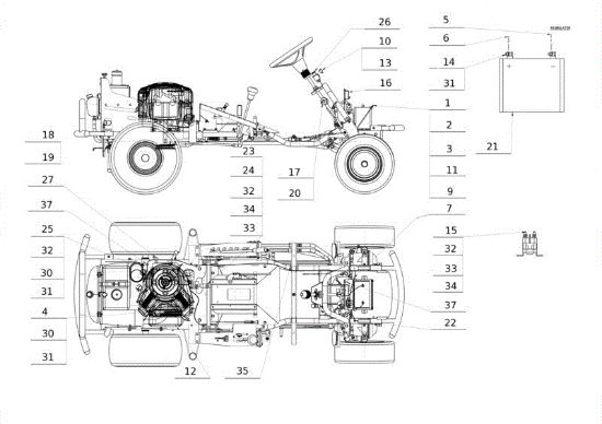 Picture of Parti elettriche APACHE 92 4x4 EVO Cat.2013 Trattorino