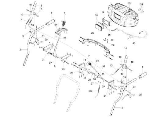 Picture of Manubrio e comandi ARTIK 72 ELDT Turboneve