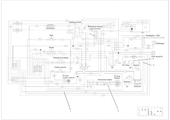 Picture of Schema elettrico (disegno) CHEYENNE (B&S) 92 4x4 Cat. 2014 Trattorino
