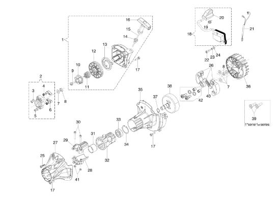 Picture of Avviamento e frizione BC 350 S Decespugliatore