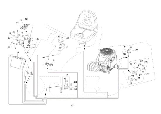 Picture of Impianto elettrico MISTRAL 72/12,5 K H (3in1) Trattorino