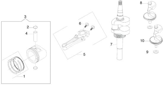 Picture of Albero e pistone MISTRAL 72/12,5 K H (3in1) Trattorino