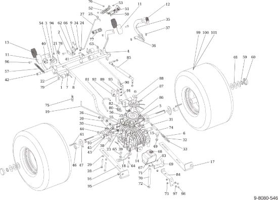 Picture of Trasmissione OM 124/24 KH (K2400AVD V-Twin) Cat. 2015 Trattorino