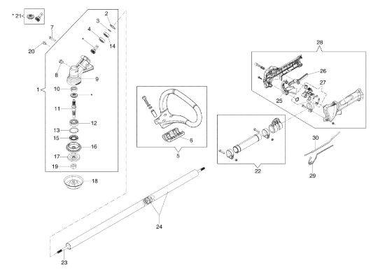 Picture of Trasmissione BC 270 S (Ø 26) Decespugliatore