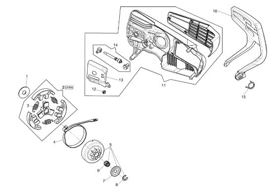 Picture of Copricatena - Frizione GST 250 Motosega