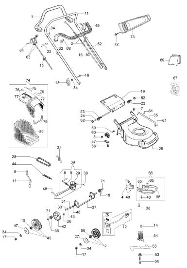 Picture of Esploso G 53 TK COMFORT PLUS (K650) Rasaerba