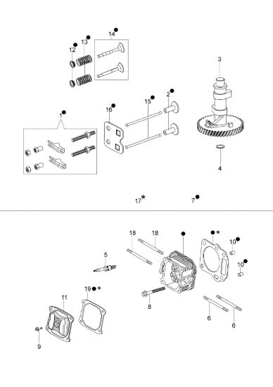 Picture of Testa e valvole G 53 TK COMFORT PLUS (K650) Rasaerba