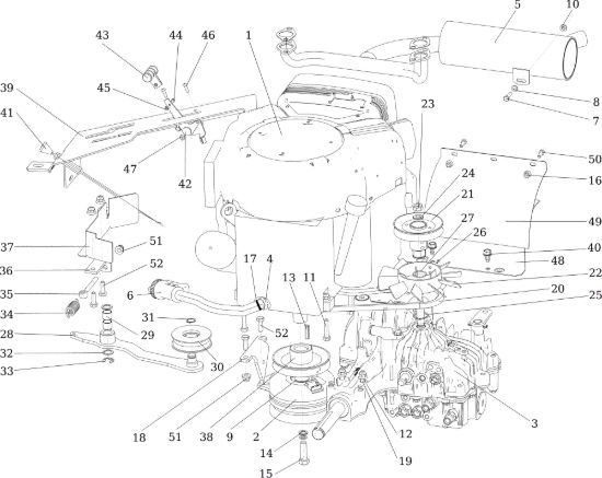Picture of Motore APACHE 92 EVO (K2400AVD V-Twin) Cat.2017 Trattorino